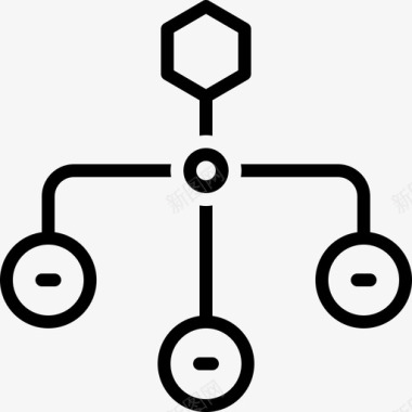 布局柱层次结构布局金字塔图标图标