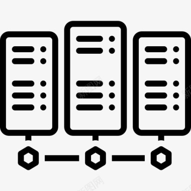 分发服务器服务器备份数据库图标图标