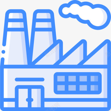 糯米制造工厂制造27蓝色图标图标
