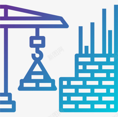 施工的桥起重机施工94坡度图标图标