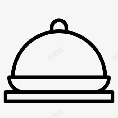 托盘厨师烹饪图标图标