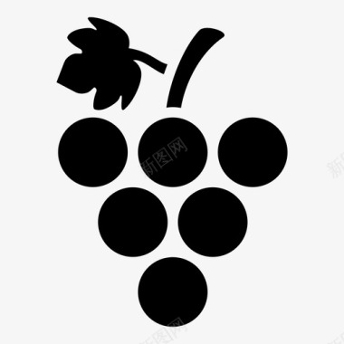 采购产品葡萄串果葡萄水果图标图标