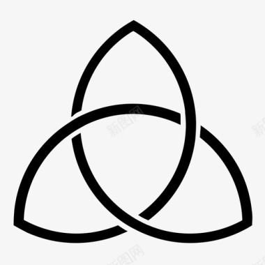 神圣几何神圣的三合会艺术几何学图标图标