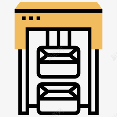 制造业工业过程27黄影图标图标