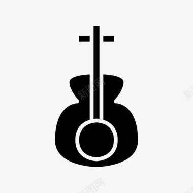 乐器标识古典吉他电放大器吉他音乐图标图标