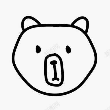 熊动物灰熊图标图标