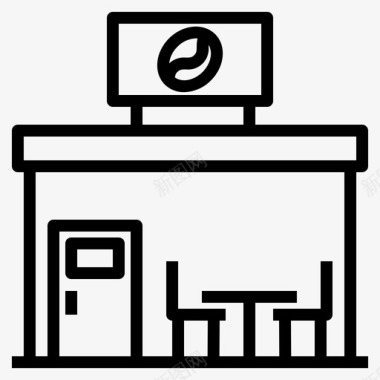 餐馆宣传单咖啡馆餐馆商店图标图标
