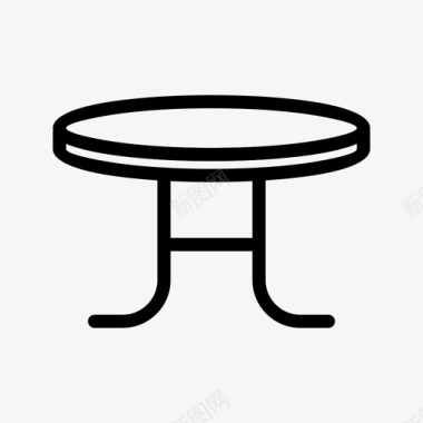 桌子咖啡桌家具桌子图标图标