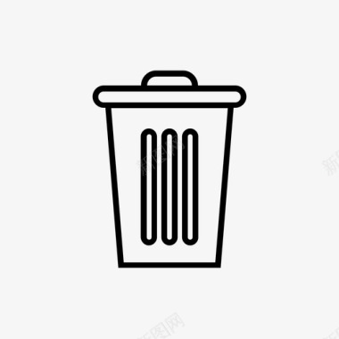 垃圾箱桶删除图标图标