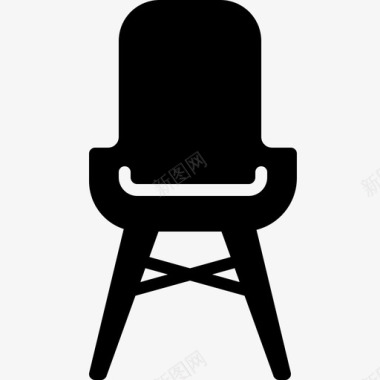 复古椅家具图标图标