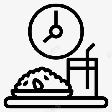 液晶钟米饭钟饮料图标图标