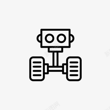 机器人宣传海报机器人机器人5线性图标图标