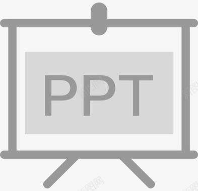 PPT灰ppt（灰）图标