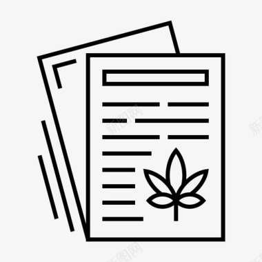 新闻素材文章大麻新闻图标图标