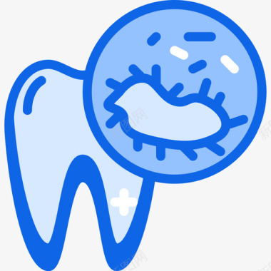 牙齿图标牙齿牙齿13蓝色图标图标