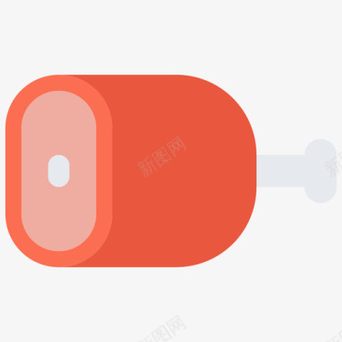 矢量火腿火腿屠夫18平底图标图标