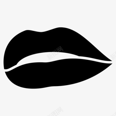 浪漫的女性嘴唇女性的嘴唇人类的嘴唇图标图标
