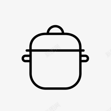 平底锅平底锅食物厨房图标图标