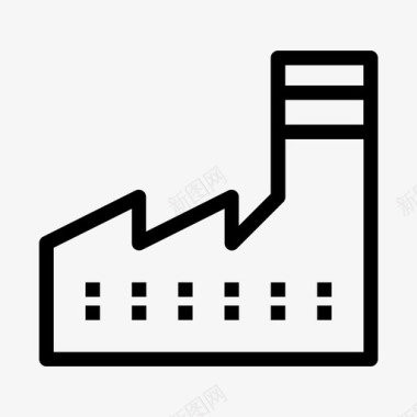 工厂质量工厂建筑制造图标图标