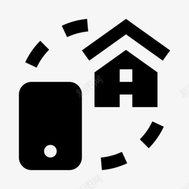 智能家居应用程序房屋遥控器图标图标
