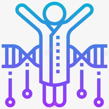 3月22基因组生物工程22梯度图标图标