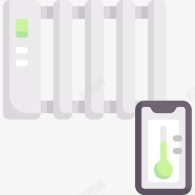 fc23加热器domotics23扁平图标图标
