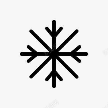 雪雪元素雪花图标图标