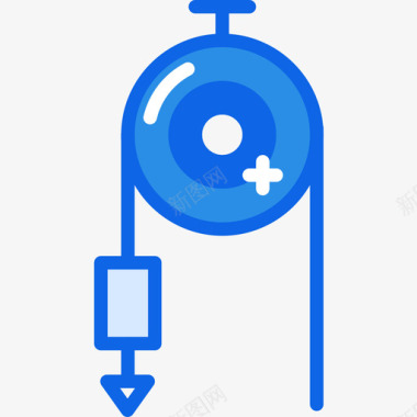 素材82重量科学82蓝色图标图标