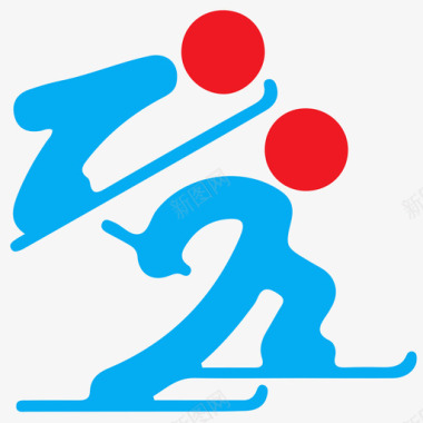 冬奥会-北欧两项图标