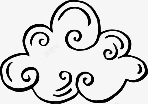 公共环境标识云气候环境图标图标