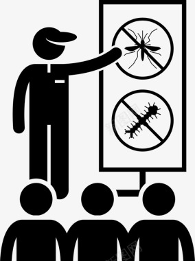 蚊子宣传运动伊蚊登革热图标图标