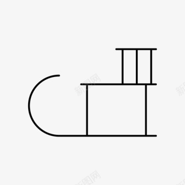 雪橇圣诞节雪图标图标