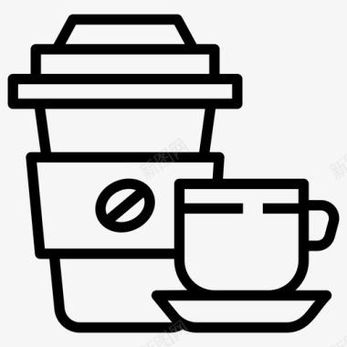 外卖咖啡饮料清爽饮料图标图标