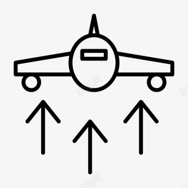 起飞起飞飞机飞机机场图标图标