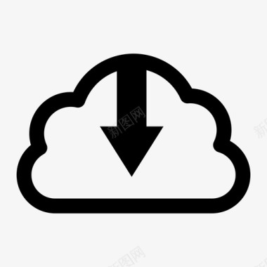 pdf文件下载云数据图标图标