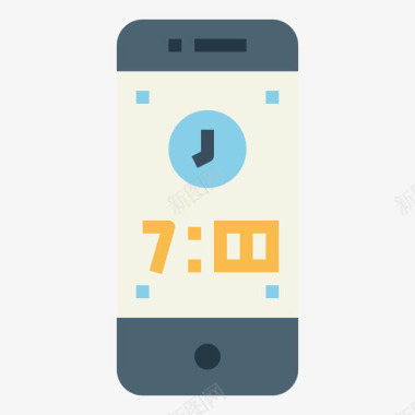 多功能手表智能手机手表13扁平图标图标