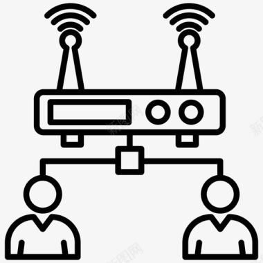 搬货员wifi管理员wifi热点wifi调制解调器图标图标