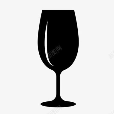酒玻璃杯一杯酒图标图标