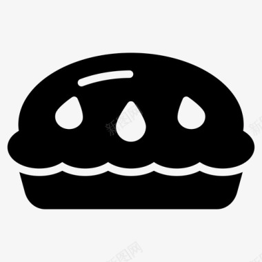 松饼纸杯蛋糕美味图标图标