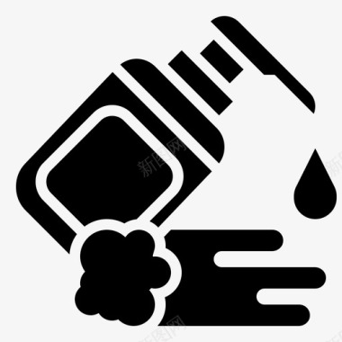 保湿霜spa元素6字形图标图标