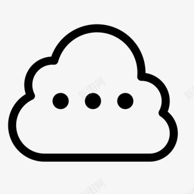 省略号素材cloudmore省略号在线图标图标