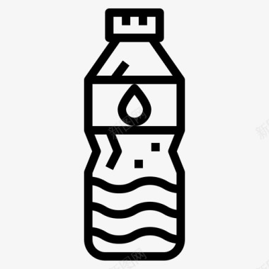 瓶子饮用水补水图标图标