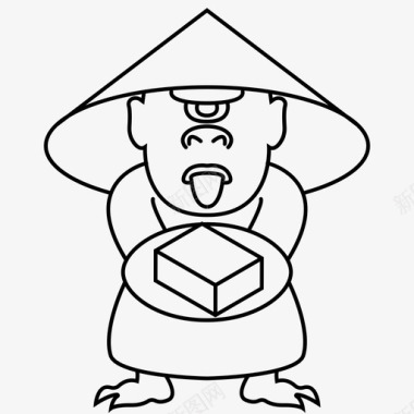 横井豆腐鬼魂日本图标图标