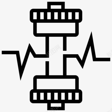 欧式生活哑铃健康生活14岁直系图标图标