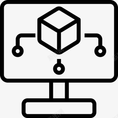 种植技术3图标技术数据管理器3线性图标图标