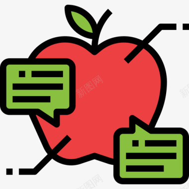 苹果健康30线性颜色图标图标