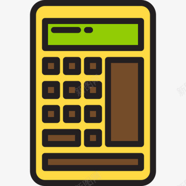 资金计算器资金2线性颜色图标图标