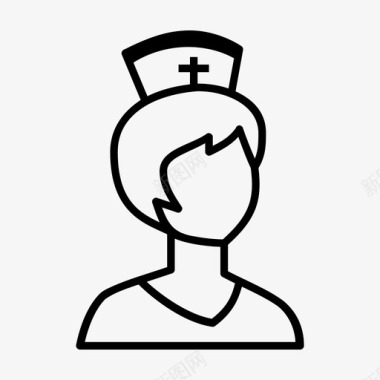 女医生护士护士化身女护士图标图标