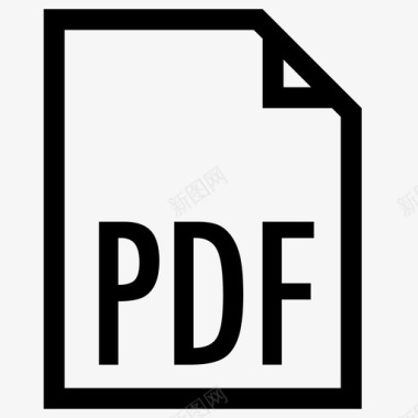 pdf模板pdf图标