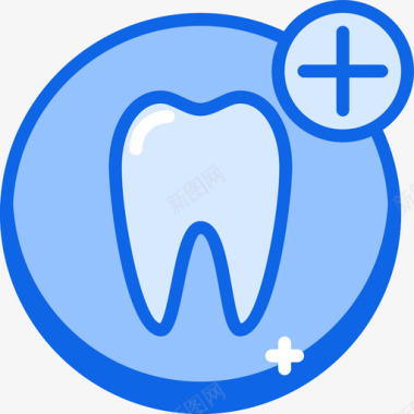 牙齿图标牙齿牙齿13蓝色图标图标